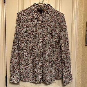 Floral Button-Up Blouse